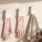 Kitchen Clips 4pcs Sealing Bathroom Toothpaste Holder No-drill Wall-mounted Dishwashing Glove Storage Home Organization