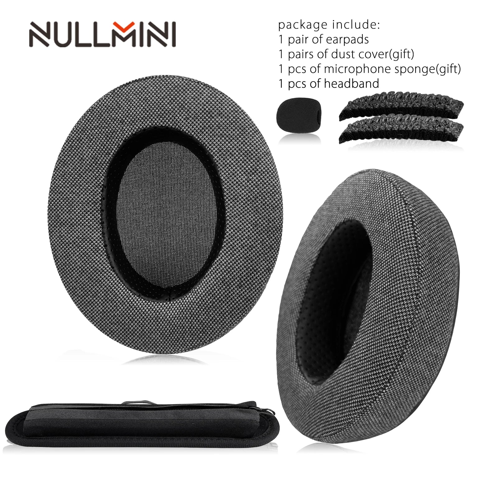 NullMini Replacement Earpads For Logitech G Pro X Headphone Cooling Gel Earmuffs Ear Cover Headband HeadBeam