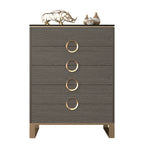 Italian minimalist luxury chest of drawers living room bedroom rock slab storage cabinet dressers Bedroom Furniture entirety