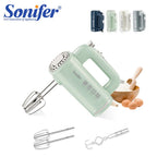 "Sonifer Hand Mixer SF-7034 .Light green appearance, fresh color .New food grade high strength ABS materiel .5 gears sliding adj