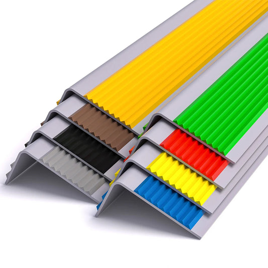 1M Heavy Duty Non-Slip Outdoor Stair Treads, Black Pre-Cut 80 Grit Anti-Skid Rubber Grip Tape for Stairs, Skateboards and Decks