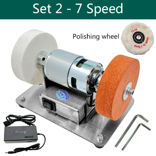 Small grinding machine, table grinding, coarse and fine double grinding wheels, household small electric grinding, polishing