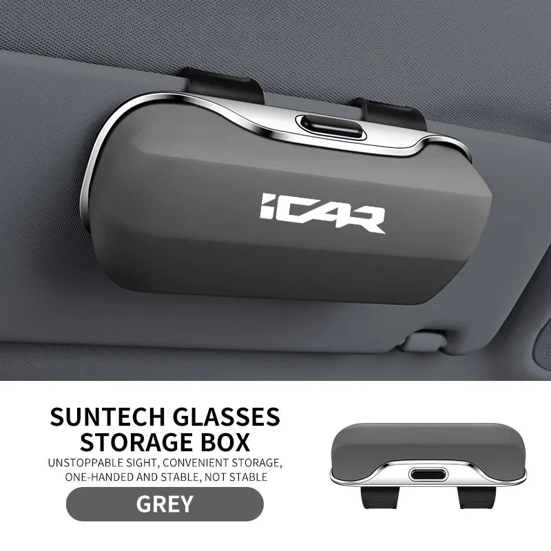 Chery Icar 03 V23 03t Jaecoo 6 Ik122t 2025 Accessories Car Visor Sunglasses Car Glasses Case Glasses Holder Clip Box
