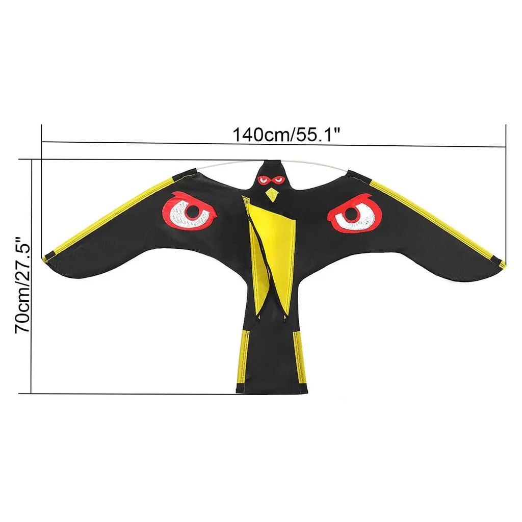 Emulation Flying Hawk Kite Bird Scarer Drive Kite Bird Repellent for Garden Scarecrow Yard Bird Repeller Farm Decor No stick