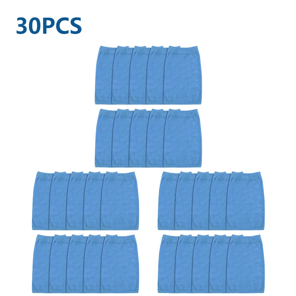 100-10PCS Pool Skimmer Socks Fish Tank Mesh Bag Round Swimming Pool Mesh Filter Cleans Debris and Leaves Baskets Filters