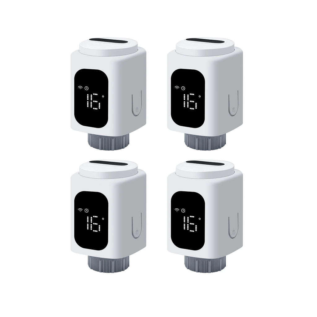 GIRIER Tuya Smart Radiator Thermostat WiFi Thermostatic Radiator Valve Programmable Temperature Controller Supports Geo Fenching