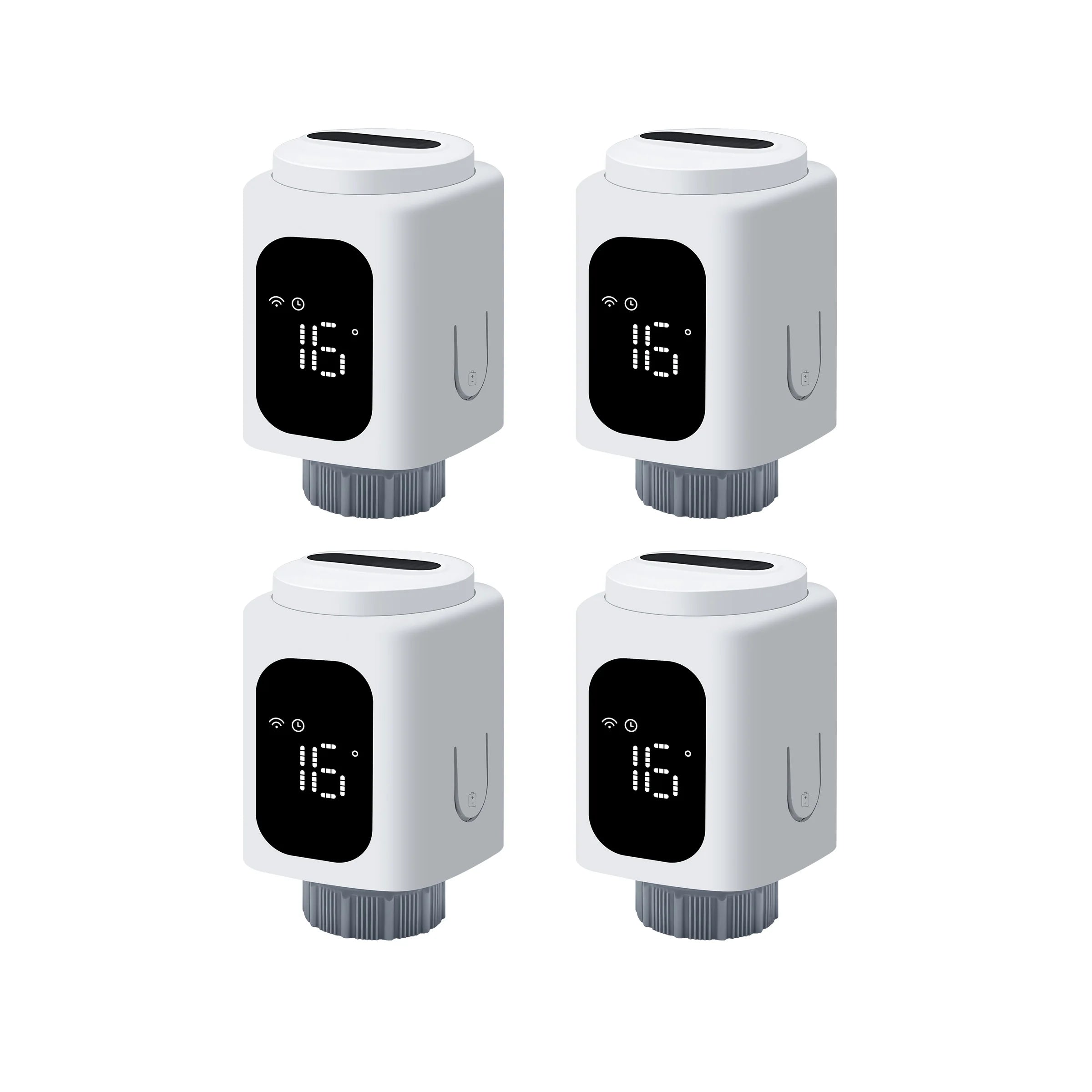 GIRIER Tuya Smart Radiator Thermostat WiFi Thermostatic Radiator Valve Programmable Temperature Controller Supports Geo Fenching