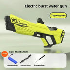 Electric continuous water gun fully automatic water absorption large capacity outdoor battles  summer water fights children toys