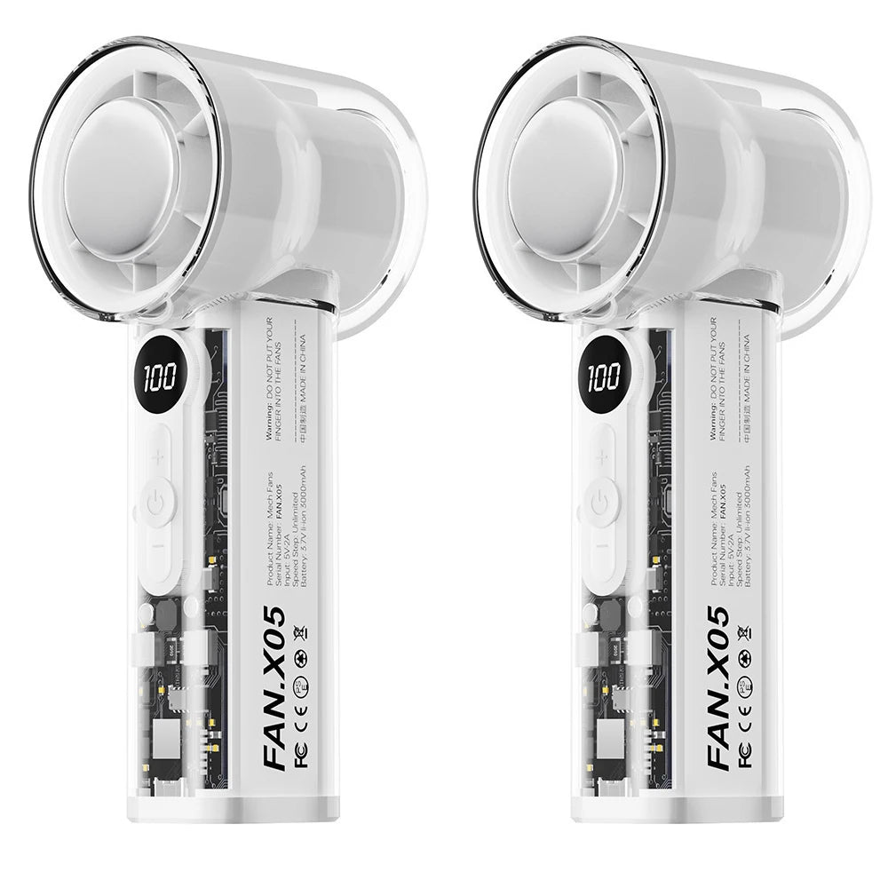Outdoor Portable Handheld Fan Mini Cooling Rechargeable High capacity