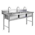 Custom Commercial Kitchen Work Table Stainless Steel Prep Table for Food Processing and Cooking Area