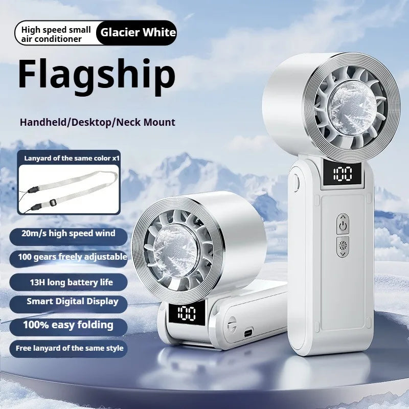 36000MA Ice Pack Fan Foldable Semiconductor Refrigeration High Speed T