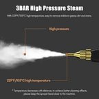 Steam Cleaner High Pressure Sterilization Handhled Temperature Steam Mop Household Air Conditioner Kitchen Hood Car Cleaning