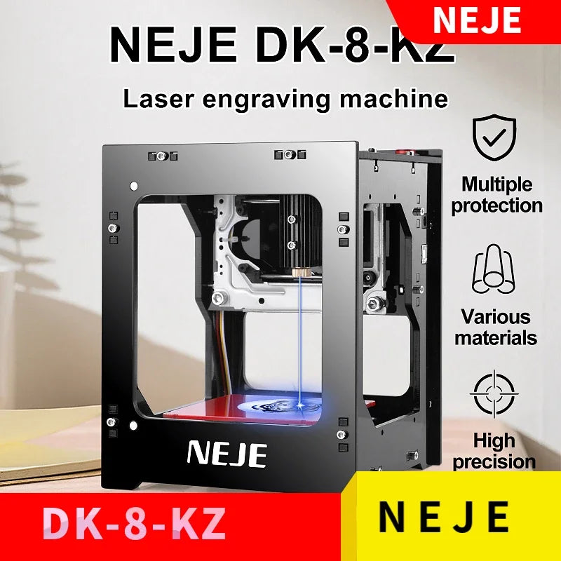 [Beginner-friendly] NEJE DK-8-KZ Mini Laser Engraving Machine 38x38mm Portable Desktop Engraving Machine for Wood/Leather/PVC