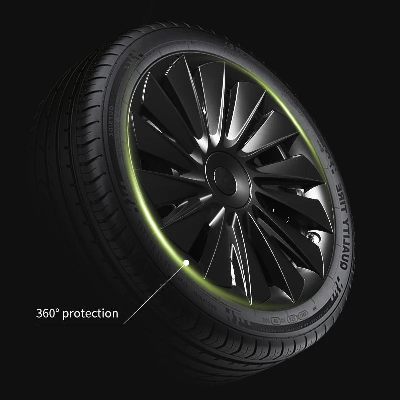 4PCS for Model Y2020-2024 Vehicle Full Coverage New Blade Wheel Cover Cap 19 Inches Hubcaps Automobile Accessories for Tesla