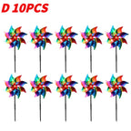5/10PCS Bird Repeller Reflective Windmill Pinwheel Bird-Scaring Windmill Spinner for Garden Lawn Yard Decor and Keep Birds Away