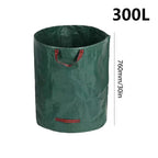60L-500L Reusable Garden Bag Large Capacity Leaf Sack Light Trash Can Foldable Garden Garbage Waste Container Storage Bag