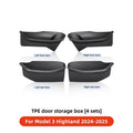 YZ For Tesla Model Y Juniper Model 3 Highland Door Side Storage Box Full-Cover Front and Rear Interior Storage Box Accessories