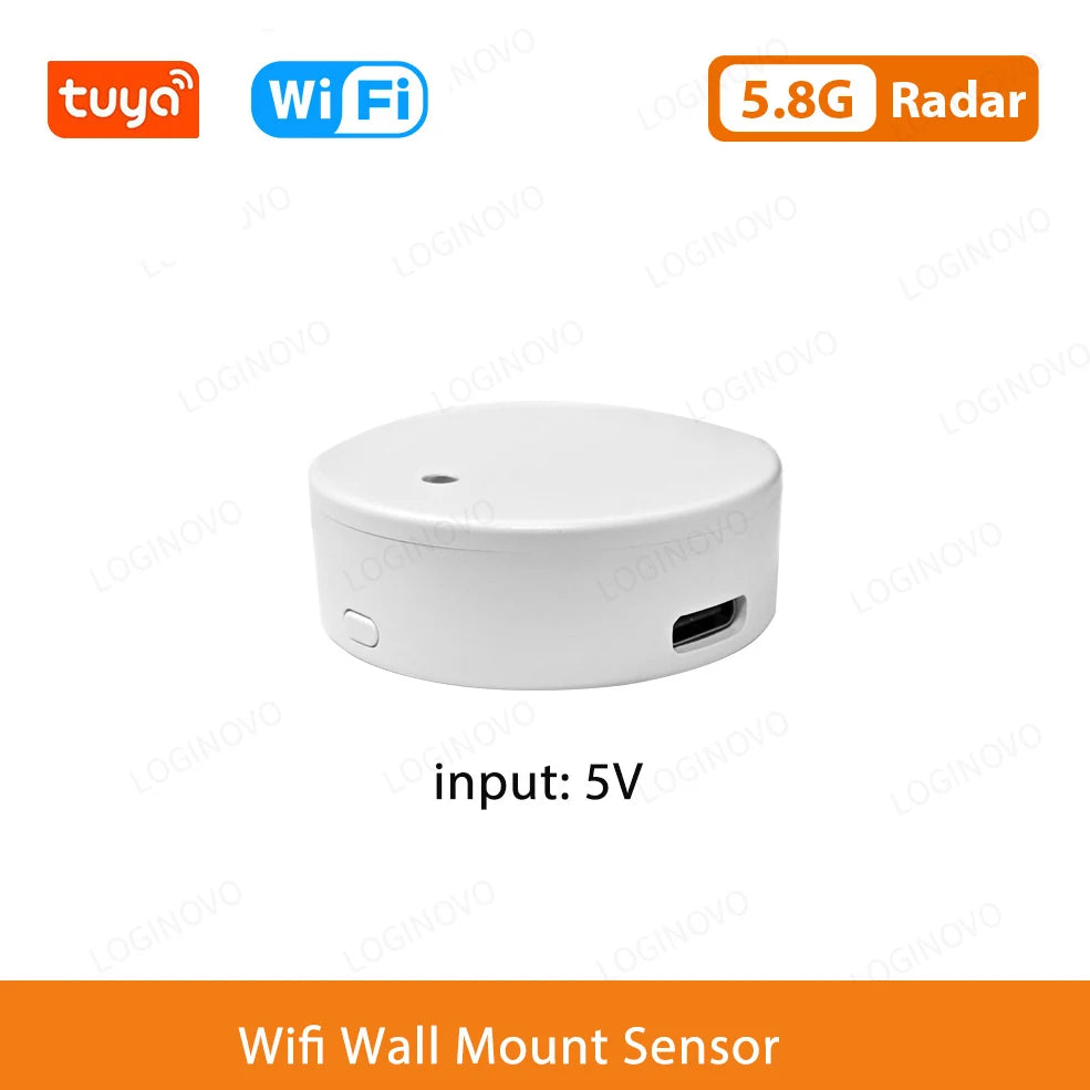 Smart Life Zigbee Human Presence Detector Tuya Wifi MmWave Radar Pir Montion Sensor With Luminance Detection For Smart Home