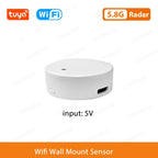 Smart Life Zigbee Human Presence Detector Tuya Wifi MmWave Radar Pir Montion Sensor With Luminance Detection For Smart Home