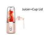 HOMEFISH 2PCS Juice Extractor Juice Cup Portable Rechargeable Small Juice Cup Home and Outdoor Multifunctional Juice Mixing