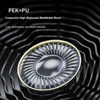 FiiO JT3 Over-Ear lightweight Open HiFi music headphones with wired HIFI fever control and interchangeable cables
