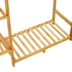 Wooden Clothes Rack with Hooks Coat Rack for Bedrooms Entryways Dressing Rooms