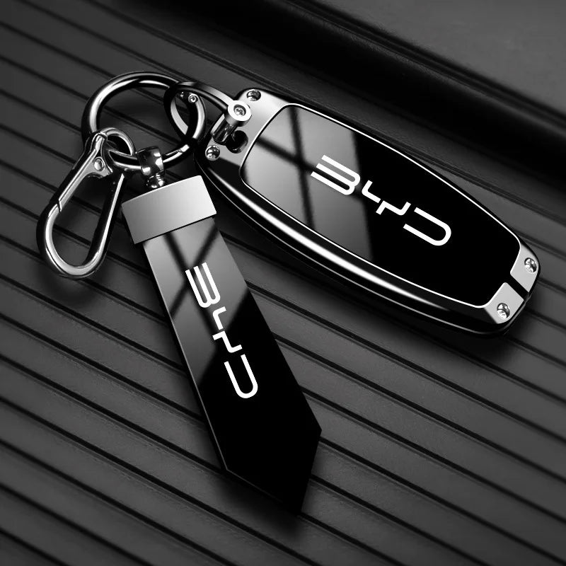 Car Remote Key Case Fob Cover Holder Shell Bag for BYD Song Plus Atto 3 Han EV Tang DM Qin Seal Dolphin Keychain Accessories