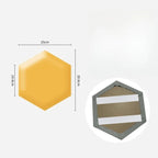 Hexagonal 3D Wall Stickers Upholstered Wall Panels Kids Anti-collision  Peel and Stick Headboard Self Adhesive Leather Soft Bag