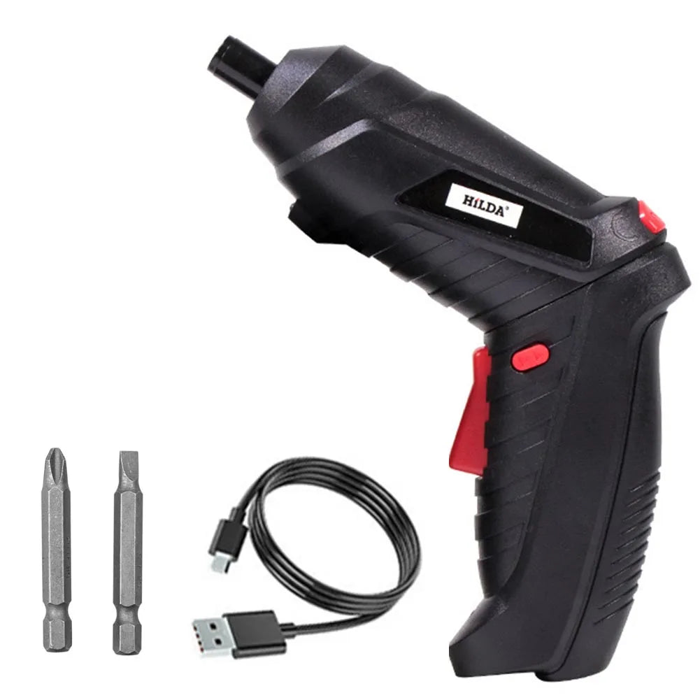 3.6V Electric Screw Driver Rechargeable Household Electric Drill LED Lighting Electric Power Screwdriver Set Portable Power Tool