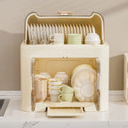 Household Kitchen Bowl Rack Drinkable Multi-layer Tableware Lid Multifunctional Cutlery Storage Box Home Organizer Kitchenware
