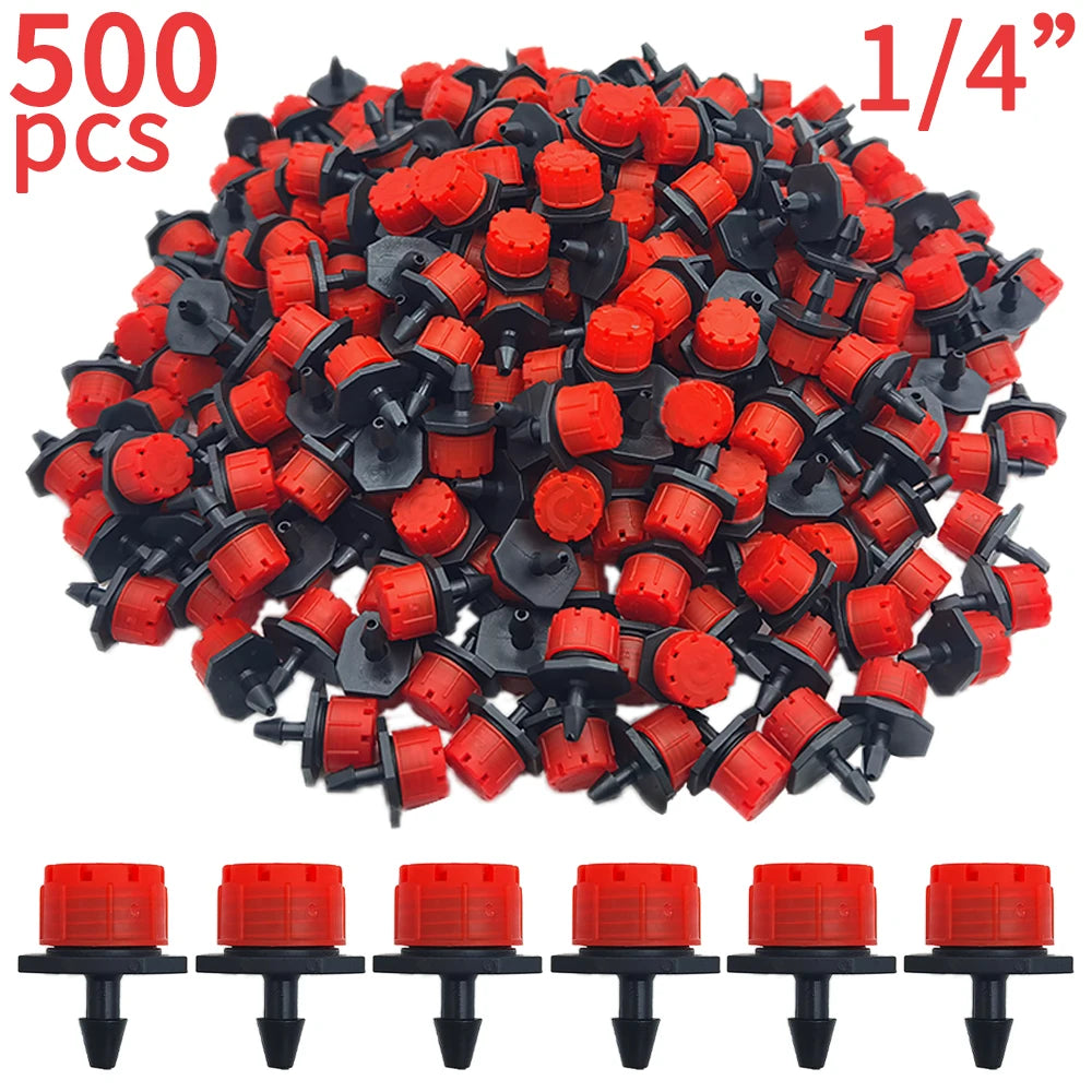 OASIS 30-1000PCS 4/7mm Garden Irrigation Nozzle Adjustable Dripper Watering Sprinkler Emitter Micro Drip Balcony Yard Greenhous