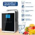 11 Plates Platinum Coating Alkaline Water Ionizer Machine Household PH