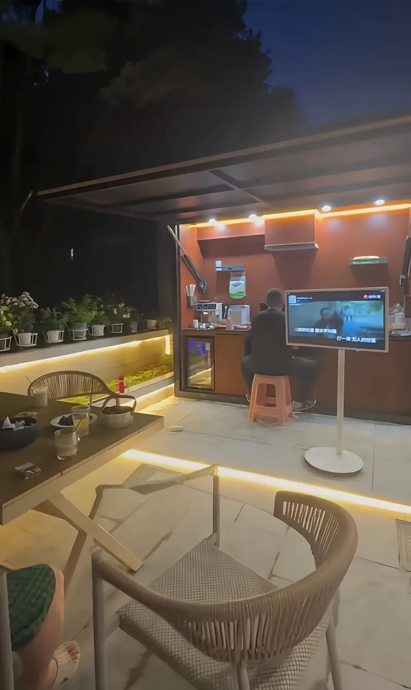 Customizable Durable Outdoor Kitchen Cabinet with BBQ Grill & Fridge for Camping & Backyard Daily Use