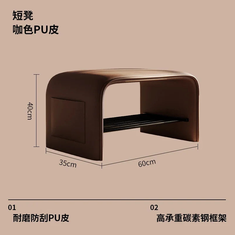 Entrance Hall Shoe Changing Bench Porch Shoe Cabinet Bench Integrated Entrance Shoe Changing Bench Bedroom Benchs