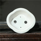 2025 Yixing Purple Sand Flowerpot Ceramic Hand-Made Landscape Bonsai Pot Chinese Style Classical Flower Pot Home Decor 1PCS