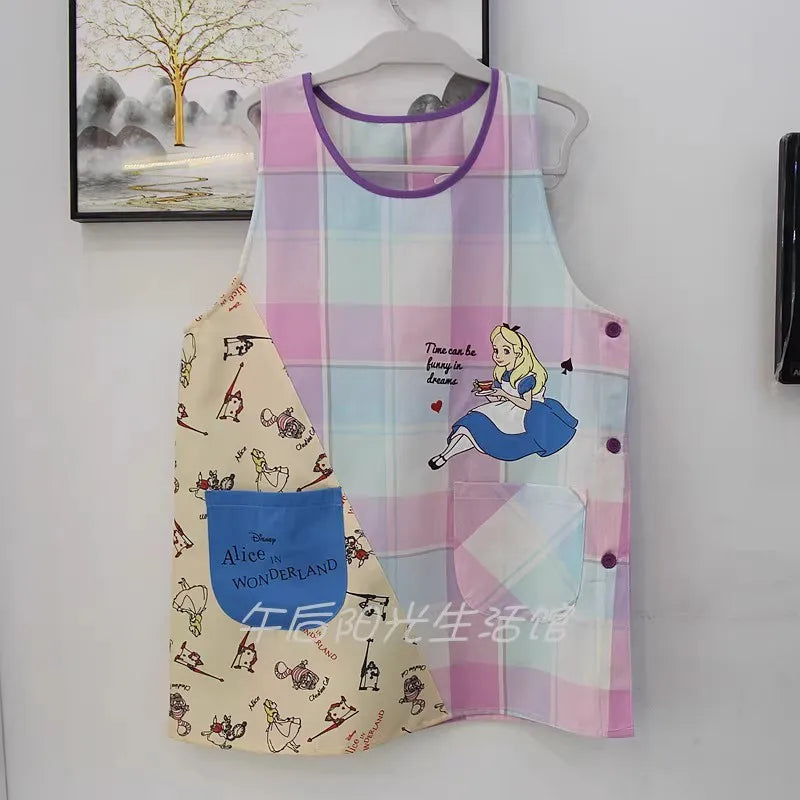 Miniso Hello Kitty Polyester Cotton Adult Apron Women Men Household Kitchen Product Avental De Cozinha Delantal Cocina