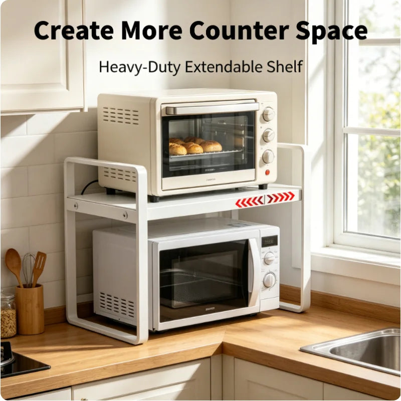 Expandable Kitchen Cabinet Organizer Multi Level Layered Storage Rack for Seasonings Dishes Spices Plates Space Saving Home