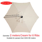 Parasol Replacement Cloth Outdoor Garden Banana Umbrella Cover Waterproof Sunshade Canopy For 6 Ribs/8 Ribs Parasol