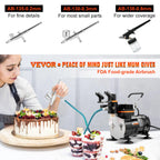 SucceBuy Professional Dual-Action Airbrush 120W Electric Spray Gun Air Brush Painting Set Art Nail Tattoo Makeup Model Sprayer
