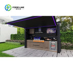 Customized Modular Stainless Steel Outdoor Kitchen Cabinet Waterproof Durable Easily Assembled for Family Backyard Barbecue