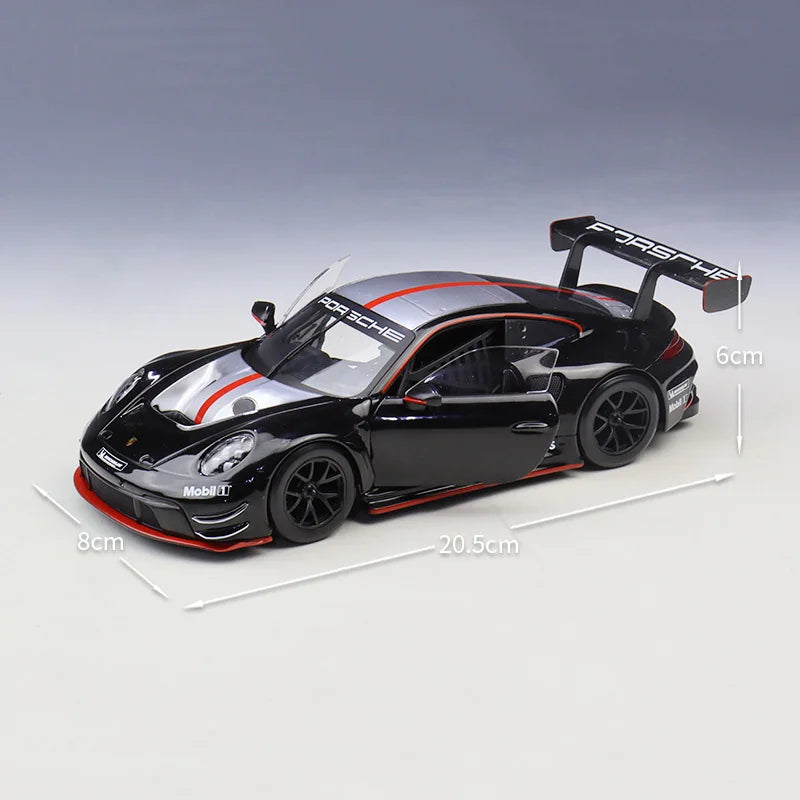 Bburago 1:24 Porsche 911 GT3 R Alloy Sports Car Model Diecast Metal Toy Track Racing Car Vehicle Model High Simulation Kids Gift