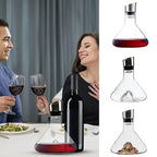 Wine Decanter Built-in Aerator Pourer Wine Carafe Red Wine Decanter Hand-blown Crystal Glass Wine Hand-Held Aerator 1500ML