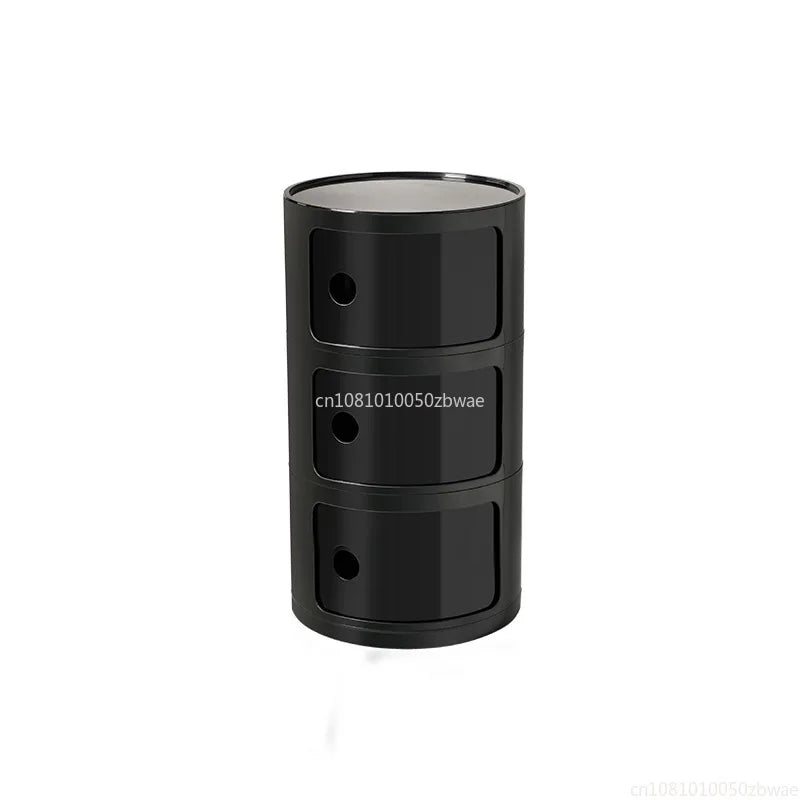 Nightstands Modular Bedside Table Round Large-capacity Storage Bedside Small Cabinet Bedroom Simple Storage Narrow Side Cabinet
