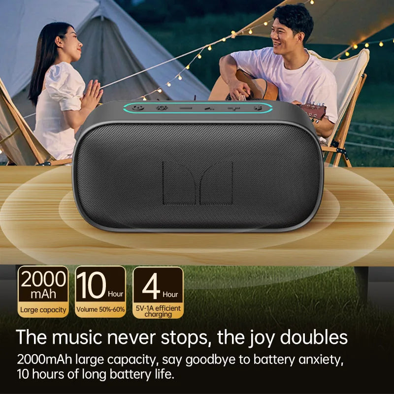 Monster D133 Portable High Fidelity Speaker Stereo Surround Wireless Speaker Audio Player Speaker Built-in Microphone Speaker