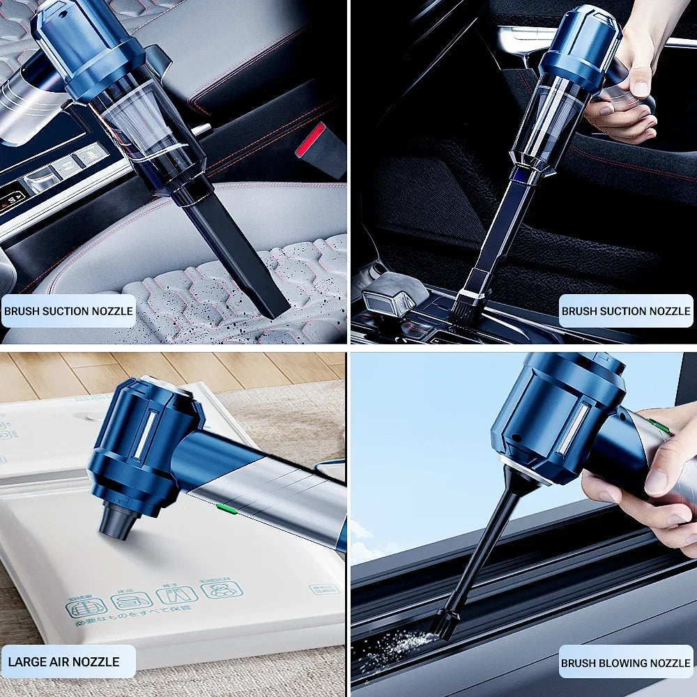 SZUK High Pressure Car Vacuum Cleaner Portable Handheld Mini Vacuum Cleaner Cordless Strong Suction Car Cleaner Home Appliance