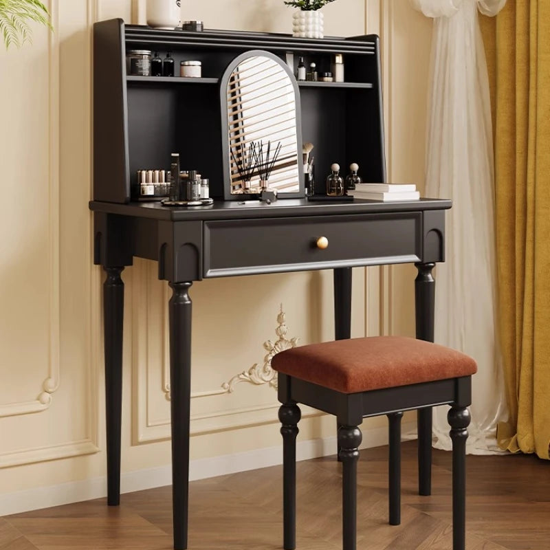 Make Up Vanity Table Dressers for Bedroom Sets Wooden Furniture Makeup Dressing Table with Mirror Complete Room Furniture Rooms
