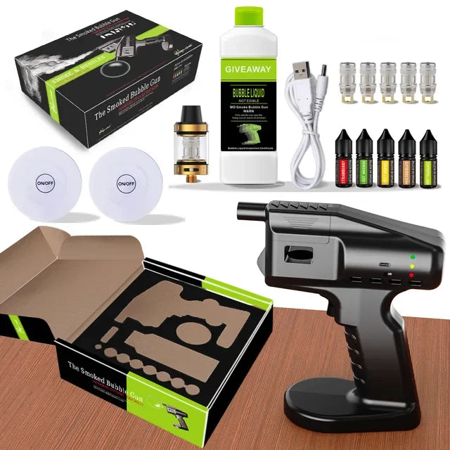Portable Smoker Smoke Gun, USB Cocktail Gun Bubble Smoking Gun Smoker Machine, Handheld Cold Smoking Smoker for Infused Cocktail