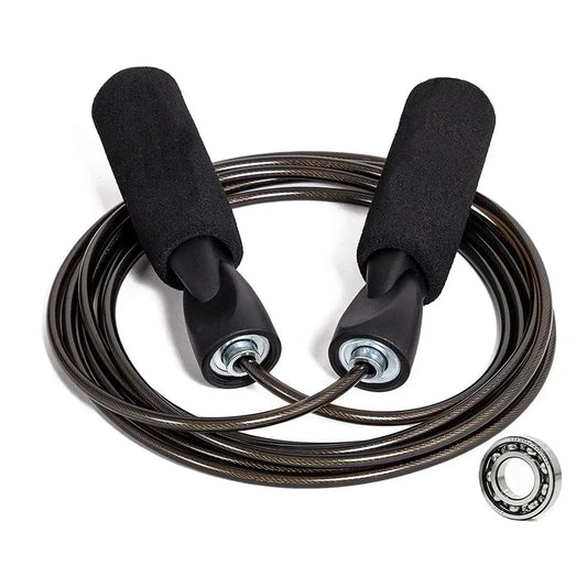 Adjustable Steel Wire Jump Rope - Speed Skipping Workout Fitness for Kids & Adults | AlluCanFind