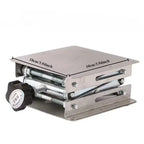 Adjustable Stainless Steel Lifting Table, Suitable for Woodworking and Carving - Durable Compact Design Manual Height Adjustment