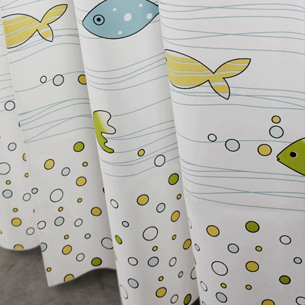 200x200CM Bathroom Curtain Fabric Shower Curtain Extra Wide & Long Waterproof PEVA With Hooks Bathroom Accessories